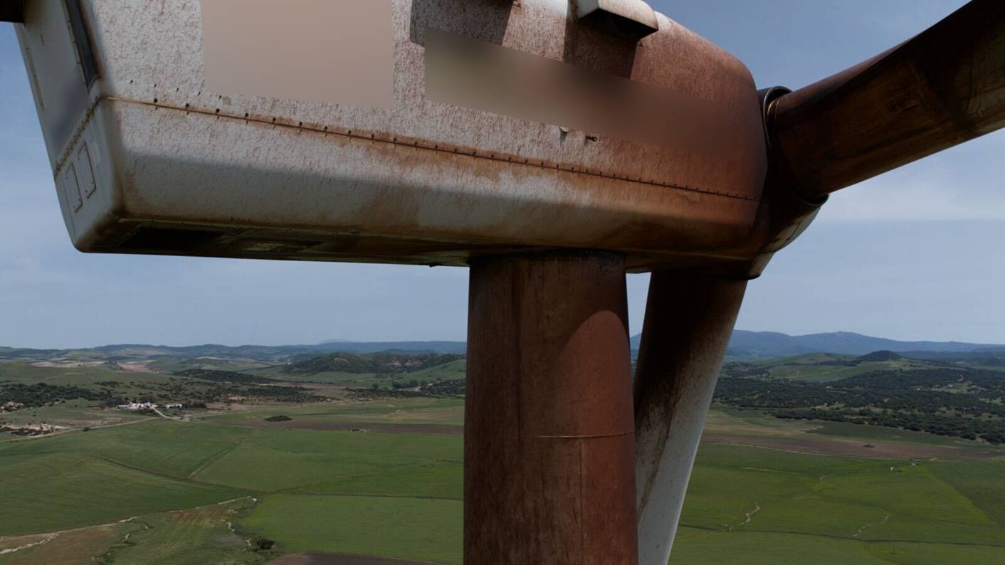 Nacelle antes de limpieza